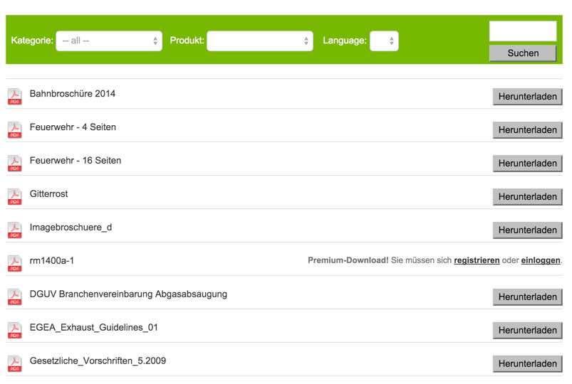 Example of CM Download Manager in As a Corporate Library