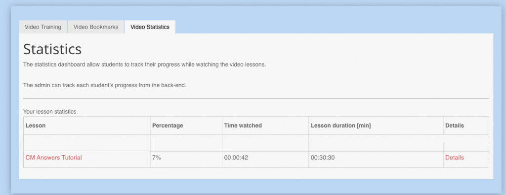 VideoLessons-StatisticsFE